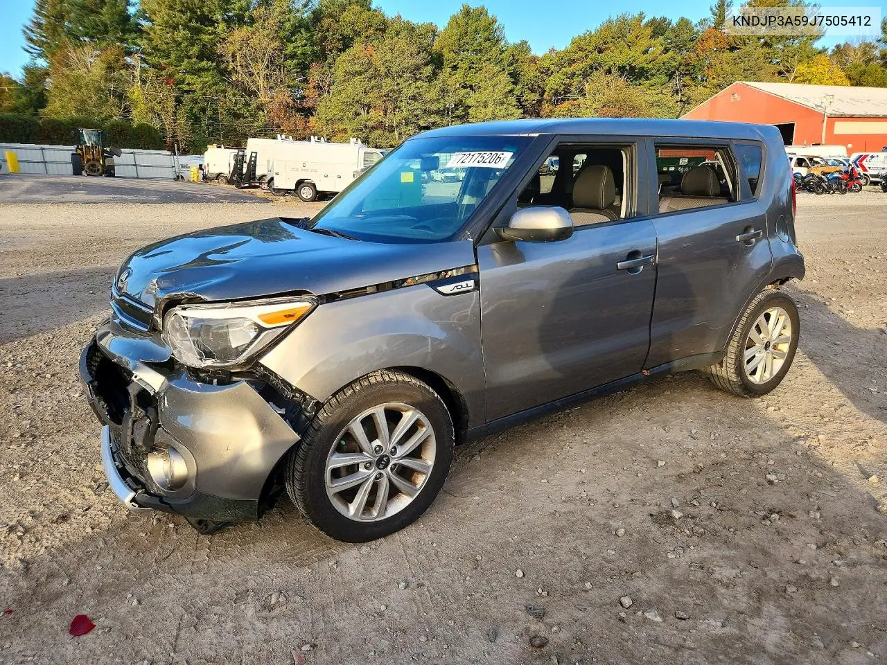 KIA SOUL 2018, VIN KNDJP3A59J7505412