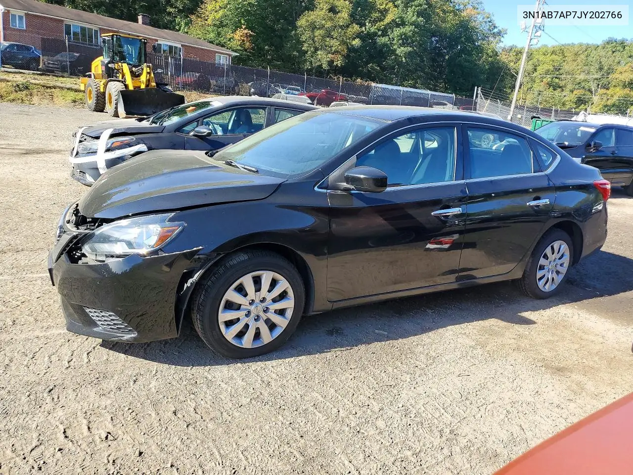 NISSAN SENTRA 2018, VIN 3N1AB7AP7JY202766