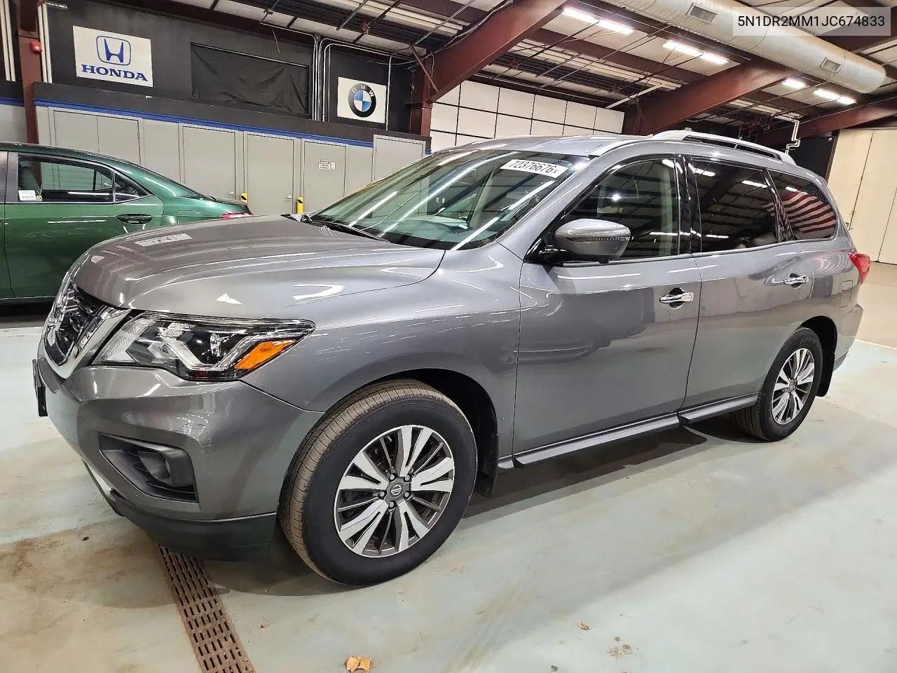 NISSAN PATHFINDER 2018, VIN 5N1DR2MM1JC674833