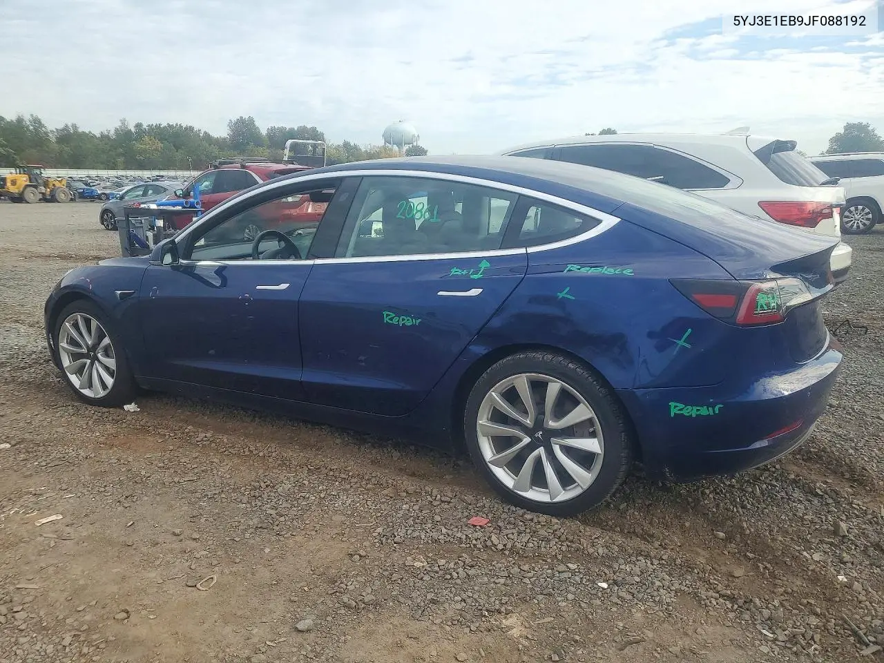 2018 TESLA MODEL 3 VIN 5YJ3E1EB9JF088192 — фото 2
