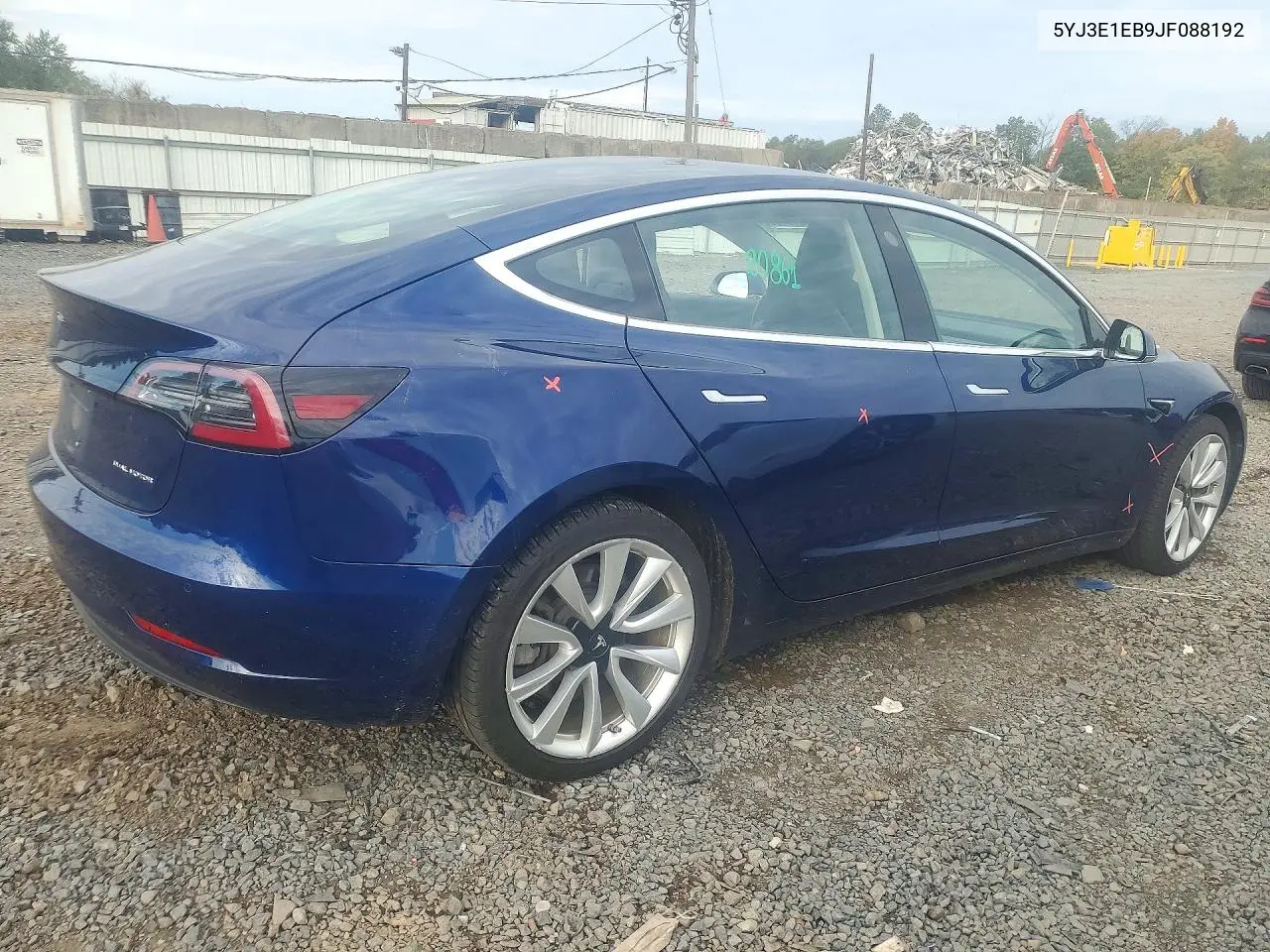 2018 TESLA MODEL 3 VIN 5YJ3E1EB9JF088192 — фото 3