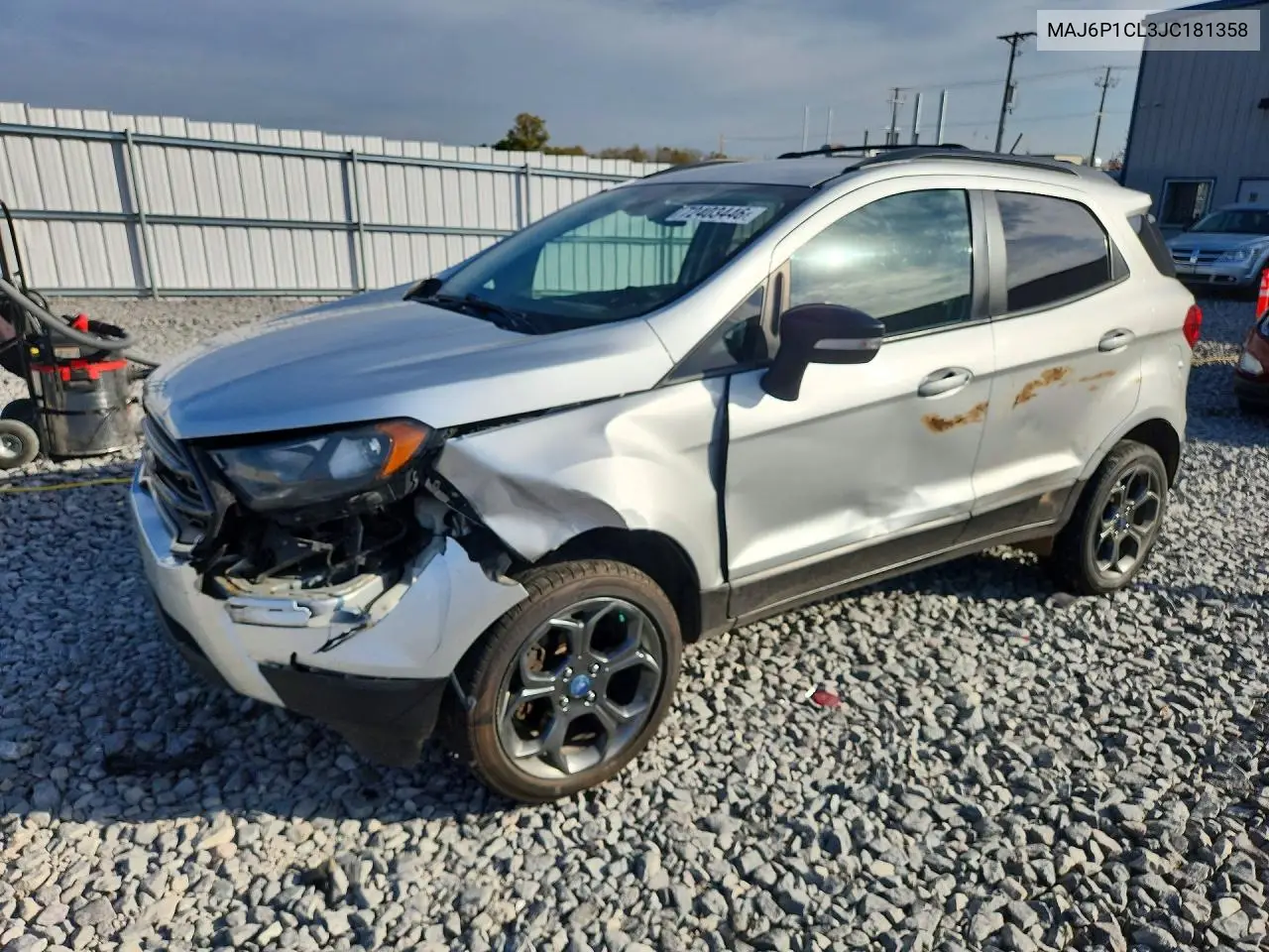 FORD ECOSPORT 2018, VIN MAJ6P1CL3JC181358
