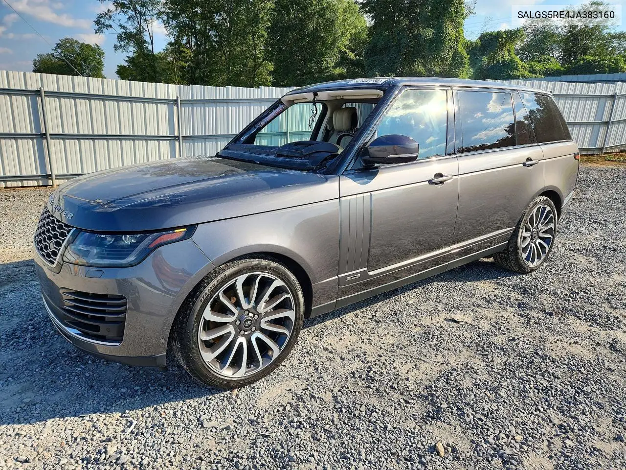 LAND ROVER RANGE ROVER 2018, VIN SALGS5RE4JA383160