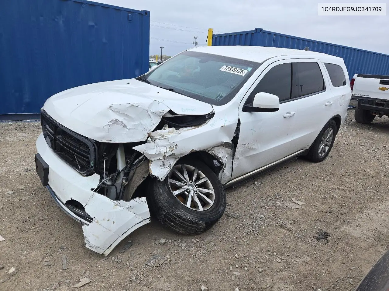 DODGE DURANGO 2018, VIN 1C4RDJFG9JC341709