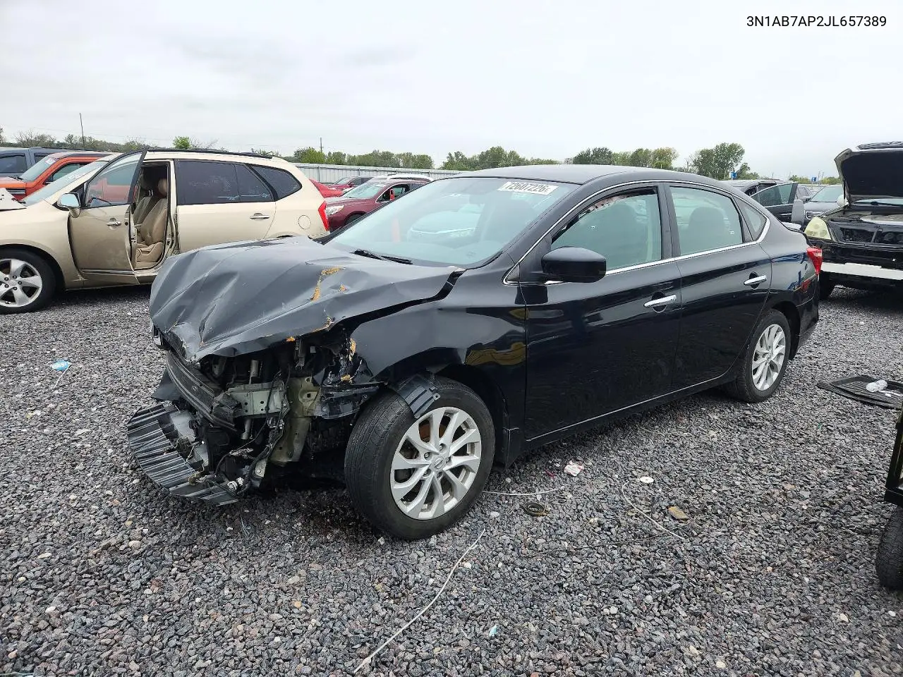 NISSAN SENTRA 2018, VIN 3N1AB7AP2JL657389