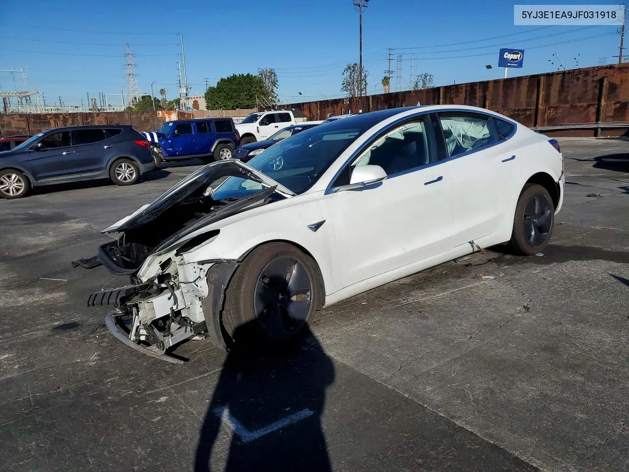 TESLA MODEL 3 2018, VIN 5YJ3E1EA9JF031918