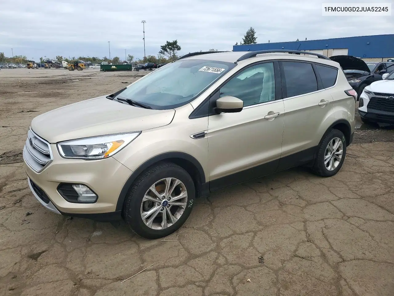 FORD ESCAPE 2018, VIN 1FMCU0GD2JUA52245