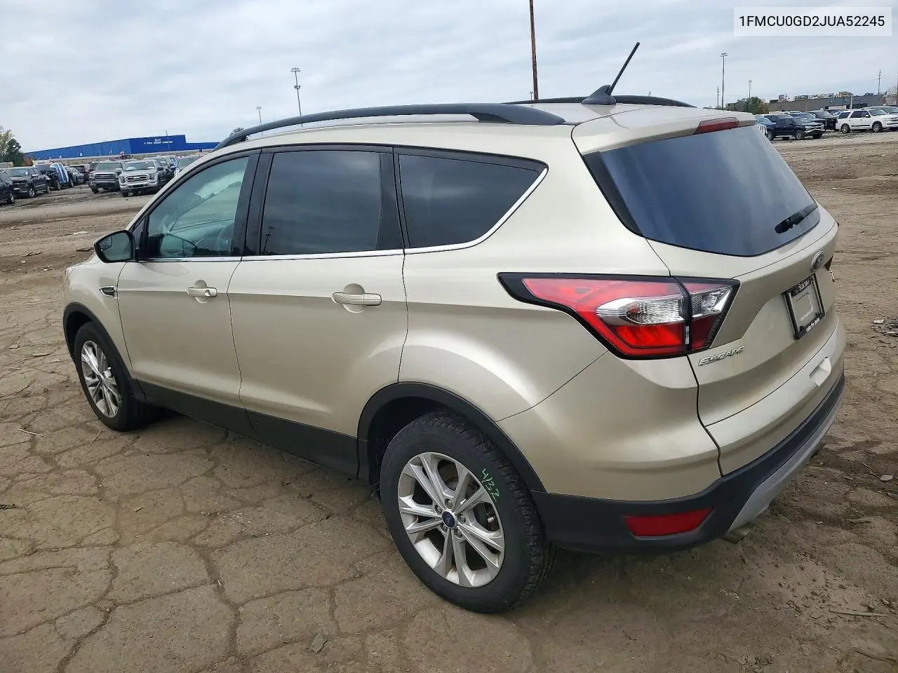 2018 FORD ESCAPE VIN 1FMCU0GD2JUA52245 — фото 2