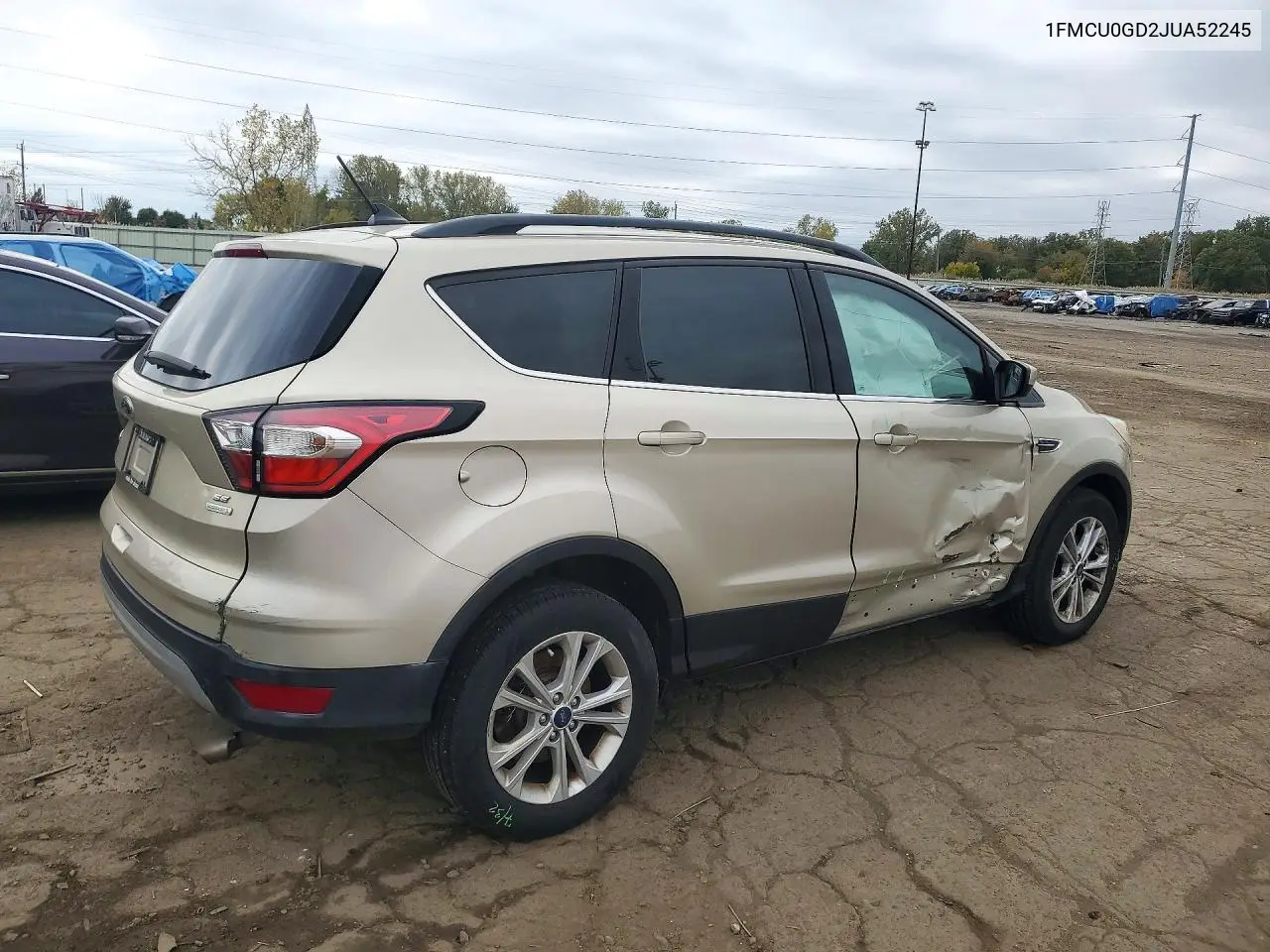 2018 FORD ESCAPE VIN 1FMCU0GD2JUA52245 — фото 3