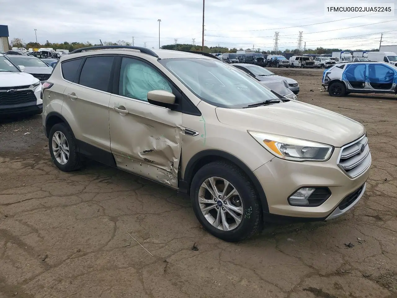 2018 FORD ESCAPE VIN 1FMCU0GD2JUA52245 — фото 4