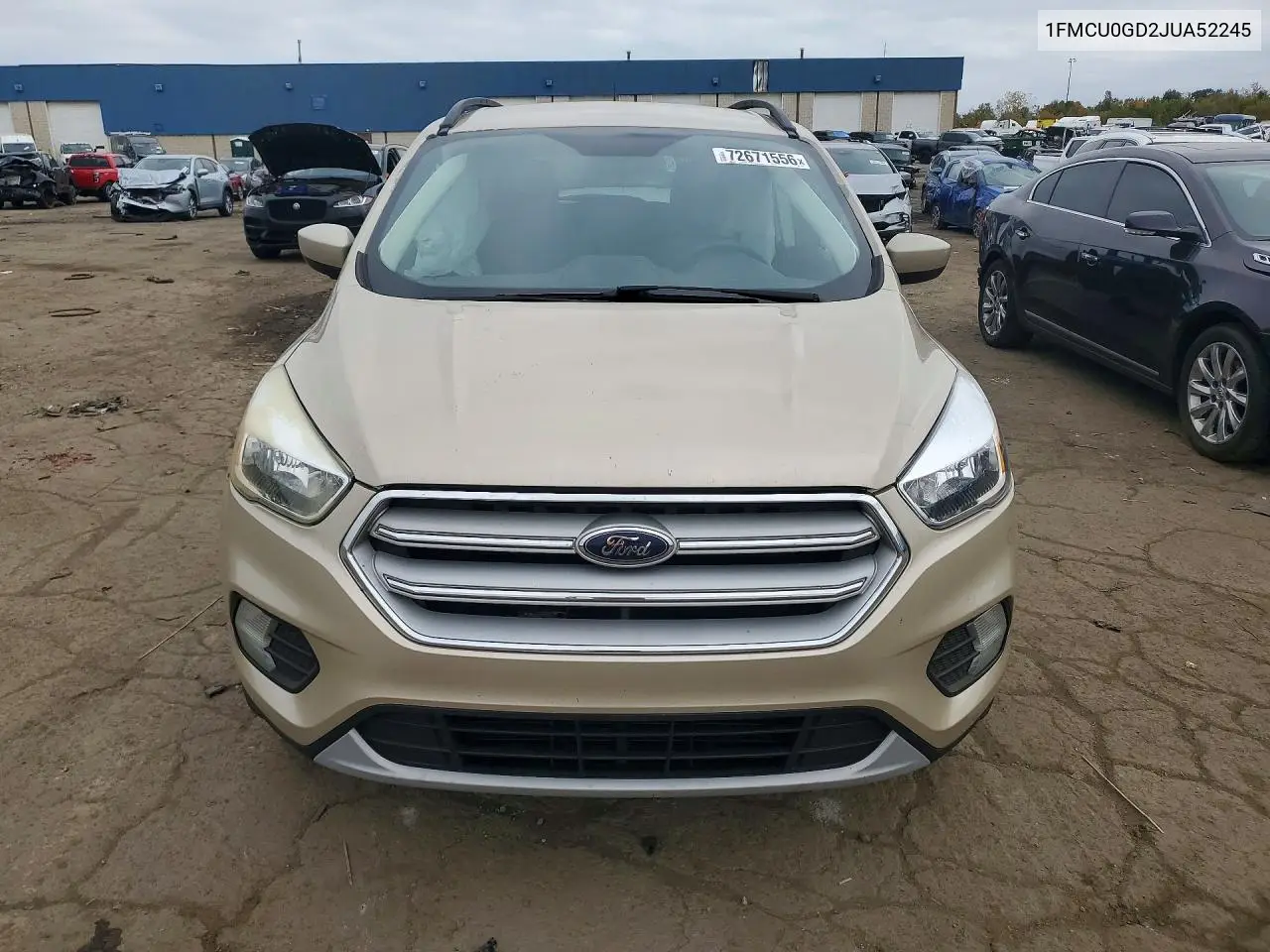 2018 FORD ESCAPE VIN 1FMCU0GD2JUA52245 — фото 5