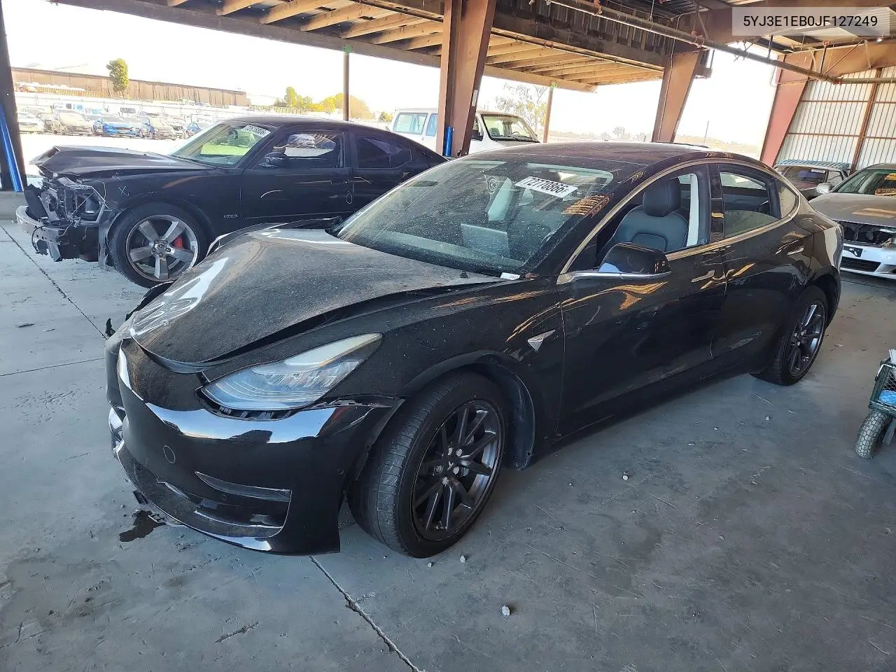 TESLA MODEL 3 2018, VIN 5YJ3E1EB0JF127249