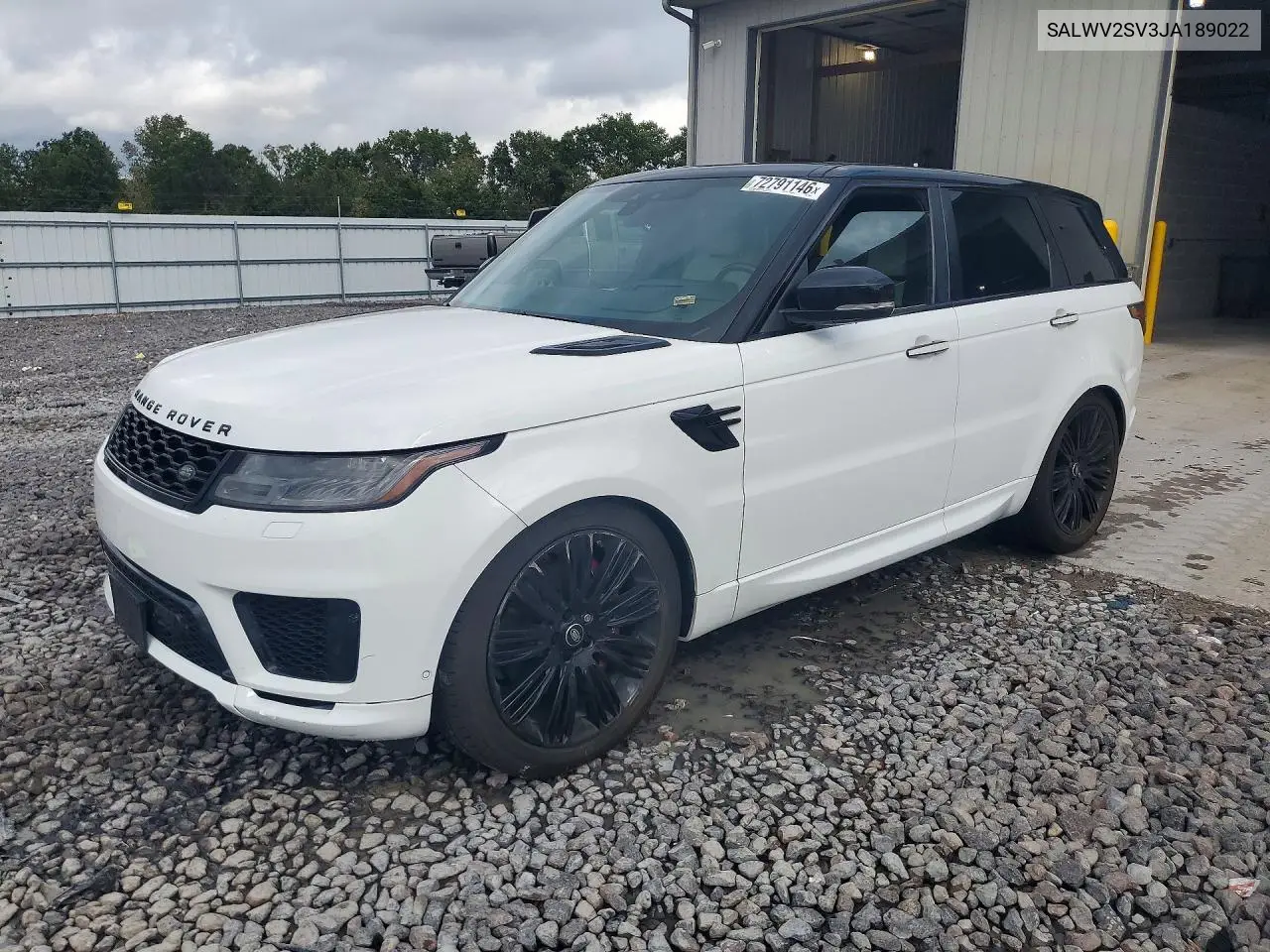 LAND ROVER RANGE ROVER SPORT 2018, VIN SALWV2SV3JA189022