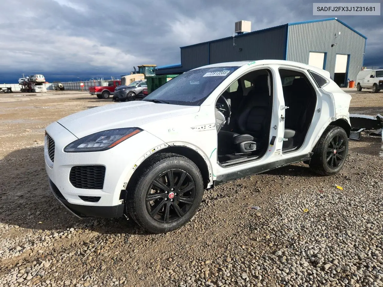 JAGUAR E-PACE 2018, VIN SADFJ2FX3J1Z31681