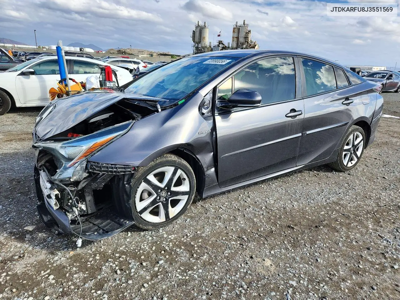 TOYOTA PRIUS 2018, VIN JTDKARFU8J3551569