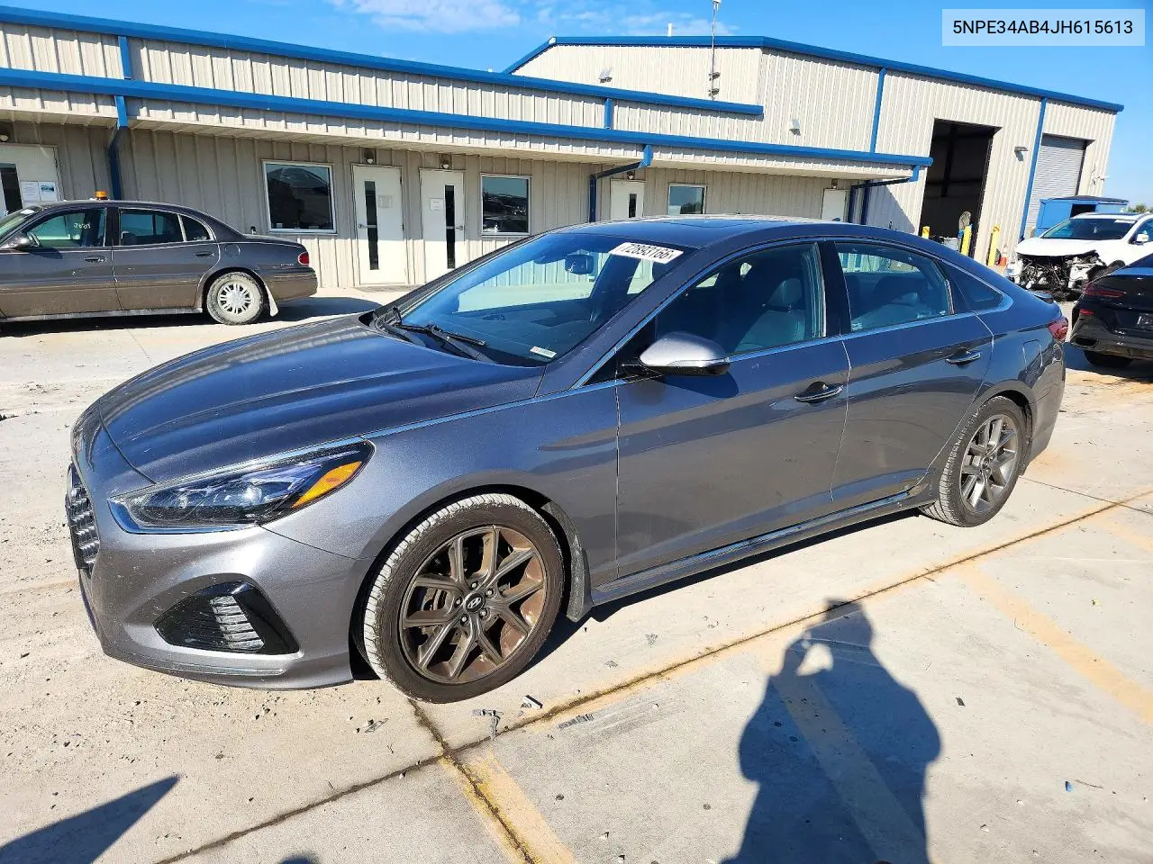 HYUNDAI SONATA 2018, VIN 5NPE34AB4JH615613