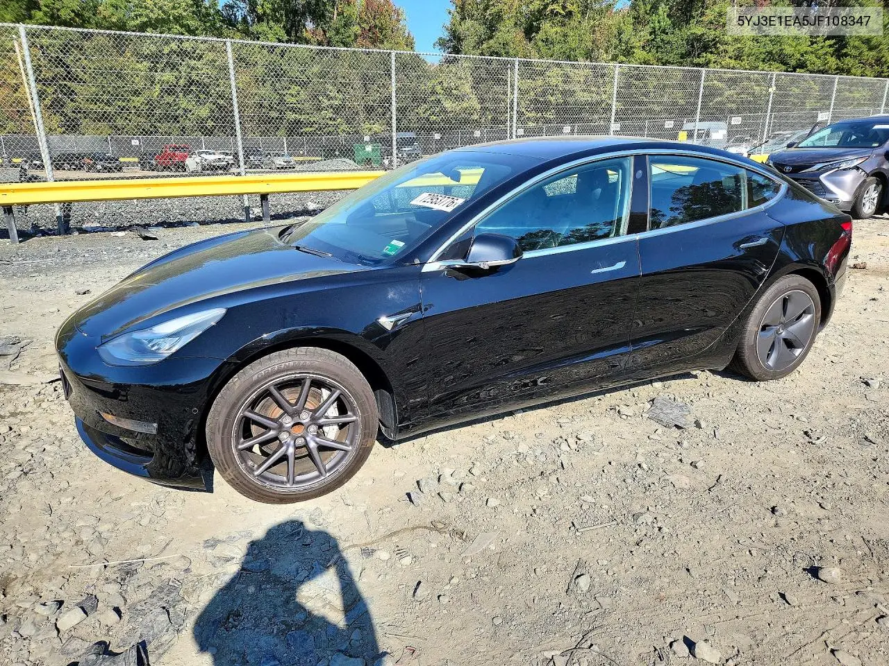 TESLA MODEL 3 2018, VIN 5YJ3E1EA5JF108347