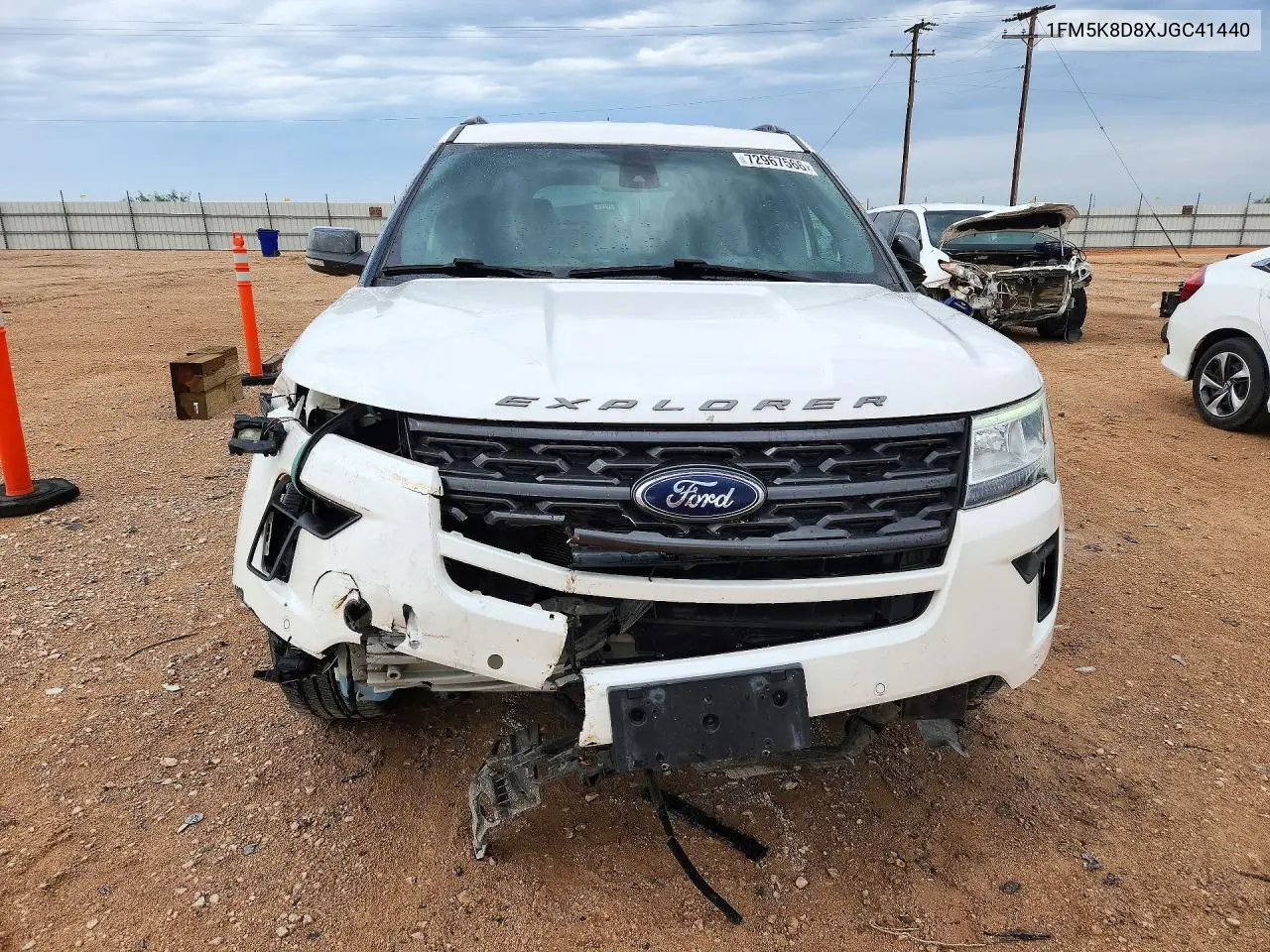 2018 FORD EXPLORER VIN 1FM5K8D8XJGC41440 — фото 2