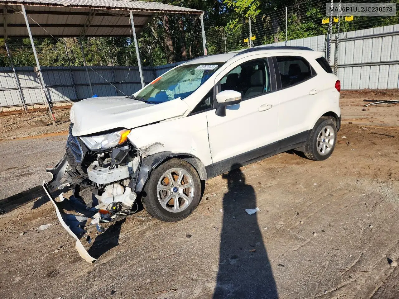 FORD ECOSPORT 2018, VIN MAJ6P1UL2JC230578