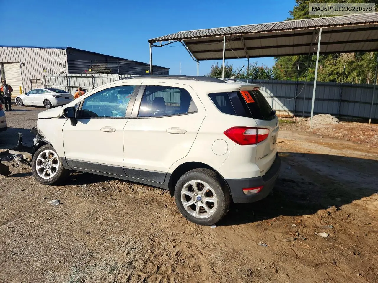 2018 FORD ECOSPORT VIN MAJ6P1UL2JC230578 — фото 2