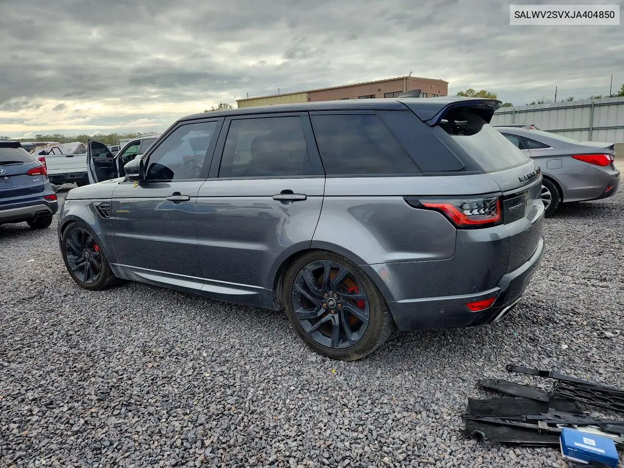 2018 LAND ROVER RANGE ROVER SPORT VIN SALWV2SVXJA404850 — фото 2