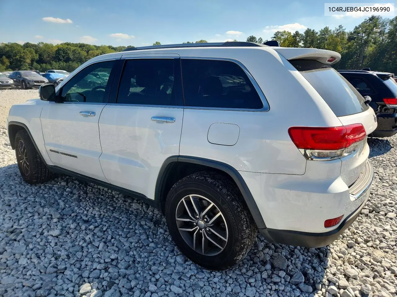 2018 JEEP GRAND CHEROKEE VIN 1C4RJEBG4JC196990 — фото 2