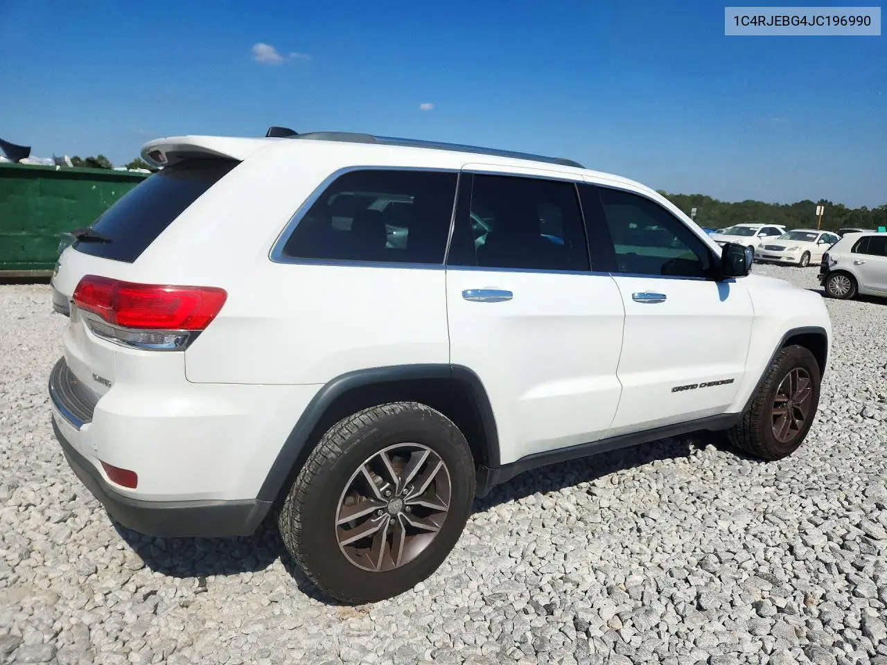 2018 JEEP GRAND CHEROKEE VIN 1C4RJEBG4JC196990 — фото 3