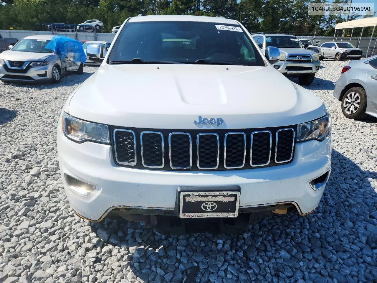 2018 JEEP GRAND CHEROKEE VIN 1C4RJEBG4JC196990 — фото 5