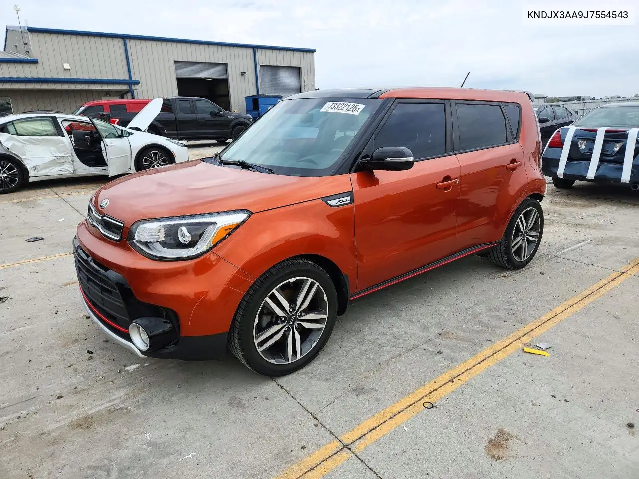 KIA SOUL 2018, VIN KNDJX3AA9J7554543