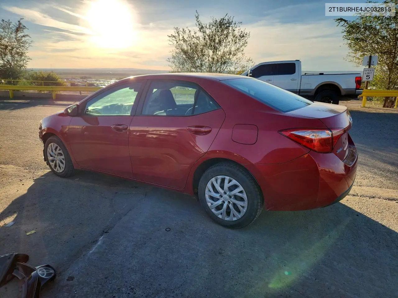 2018 TOYOTA COROLLA VIN 2T1BURHE4JC032815 — фото 2