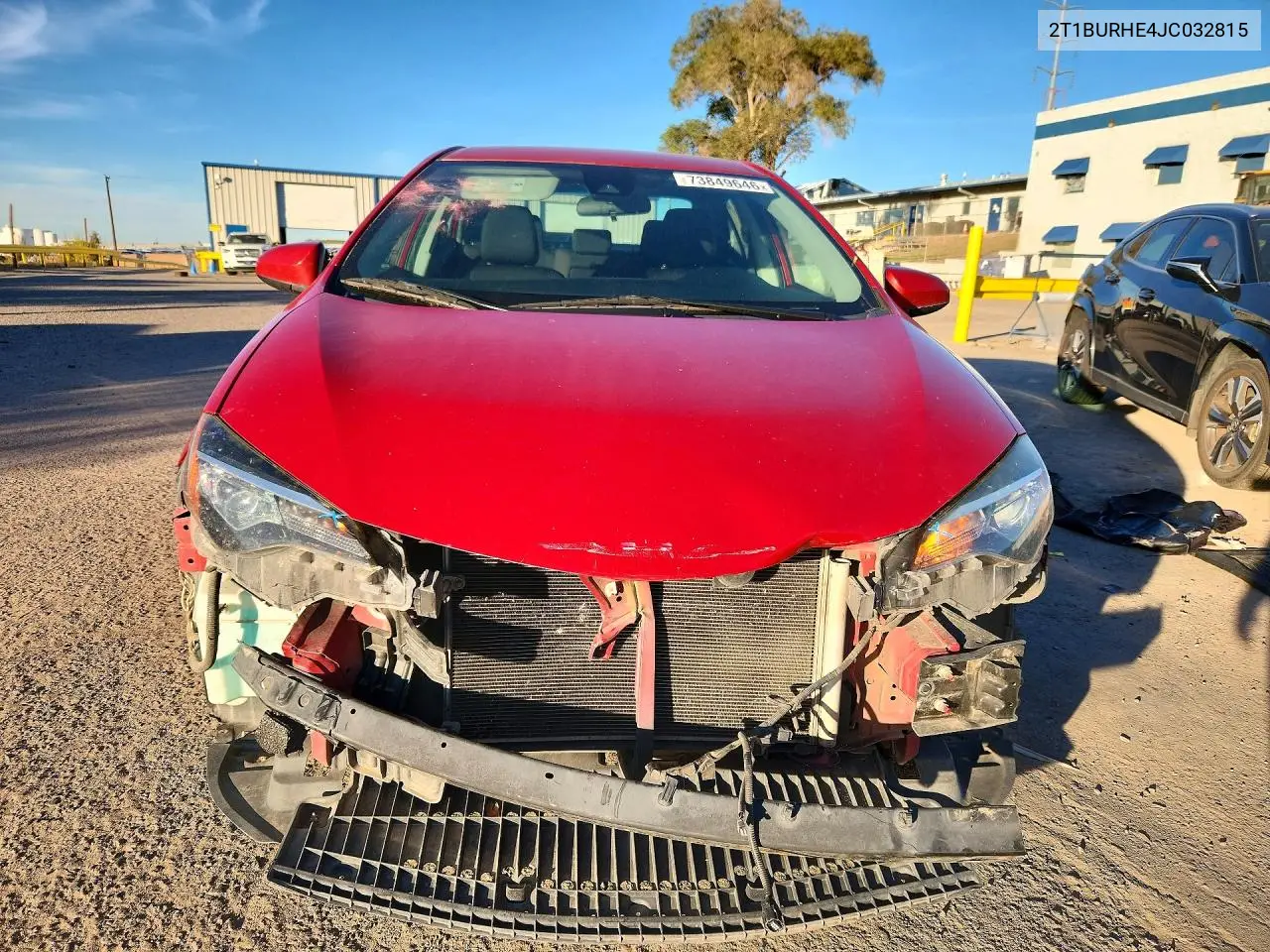 2018 TOYOTA COROLLA VIN 2T1BURHE4JC032815 — фото 5