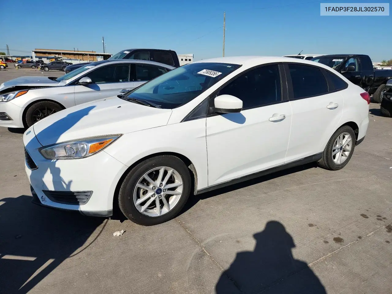 FORD FOCUS 2018, VIN 1FADP3F28JL302570