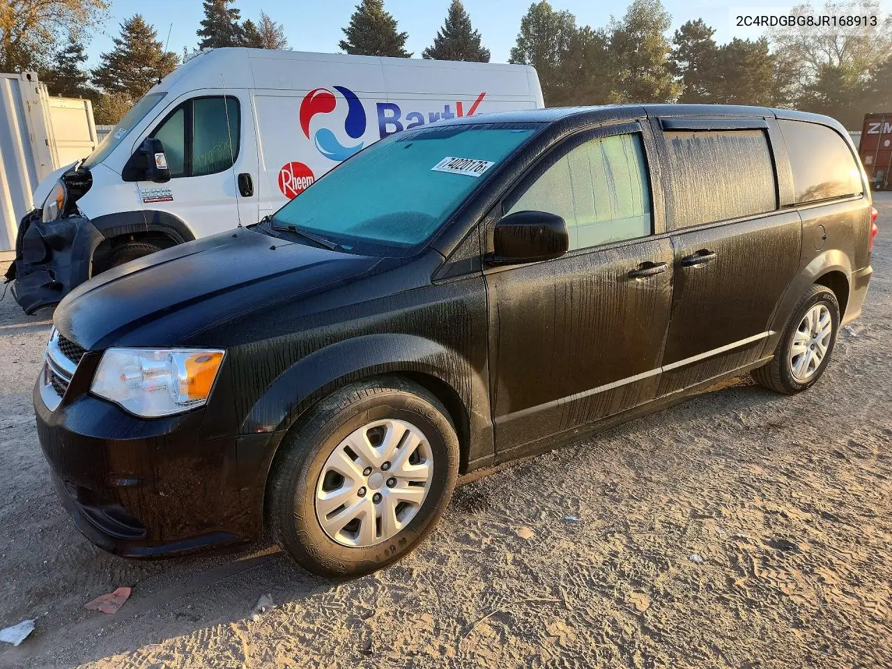 DODGE CARAVAN 2018, VIN 2C4RDGBG8JR168913