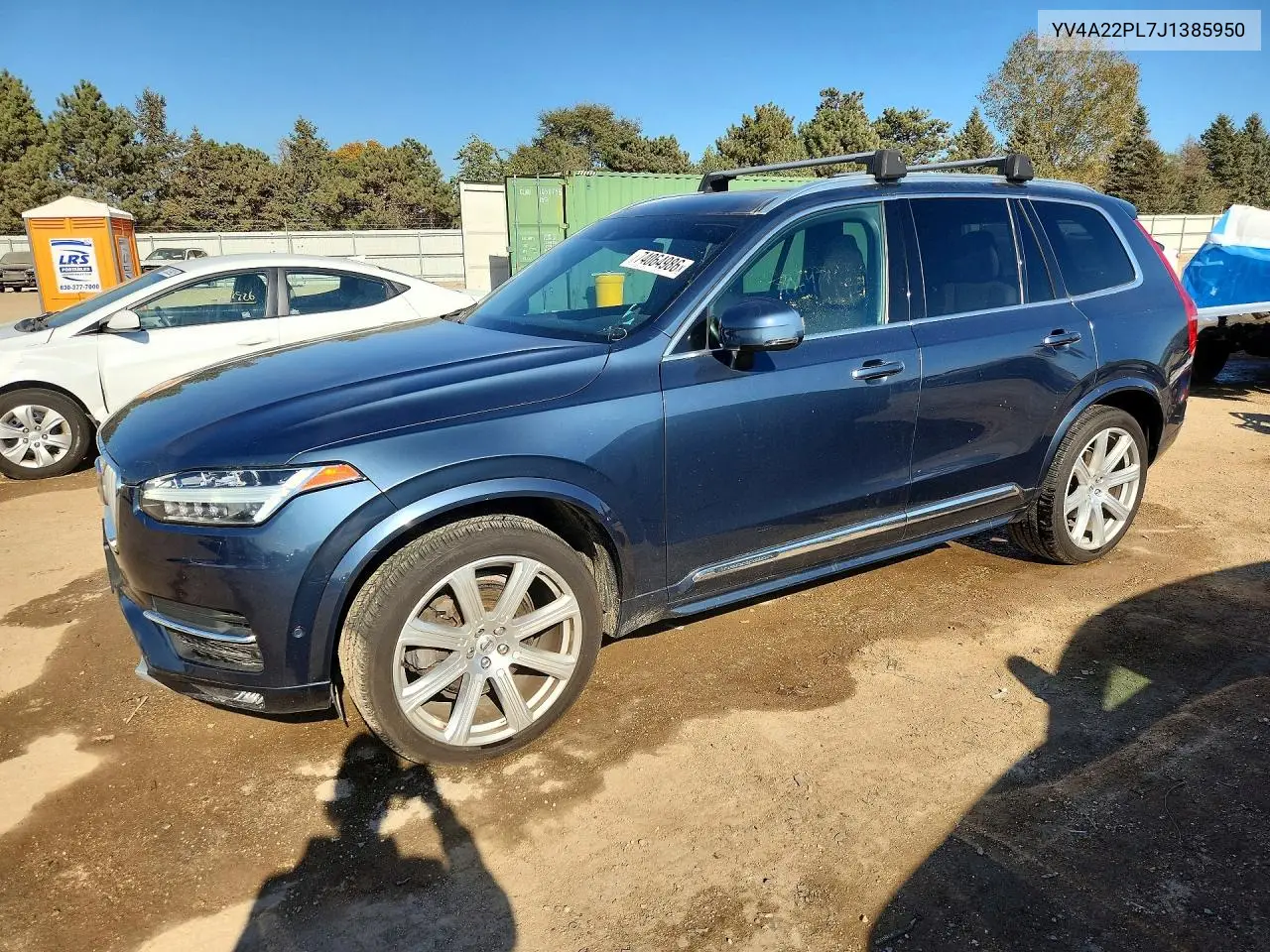 VOLVO XC90 2018, VIN YV4A22PL7J1385950