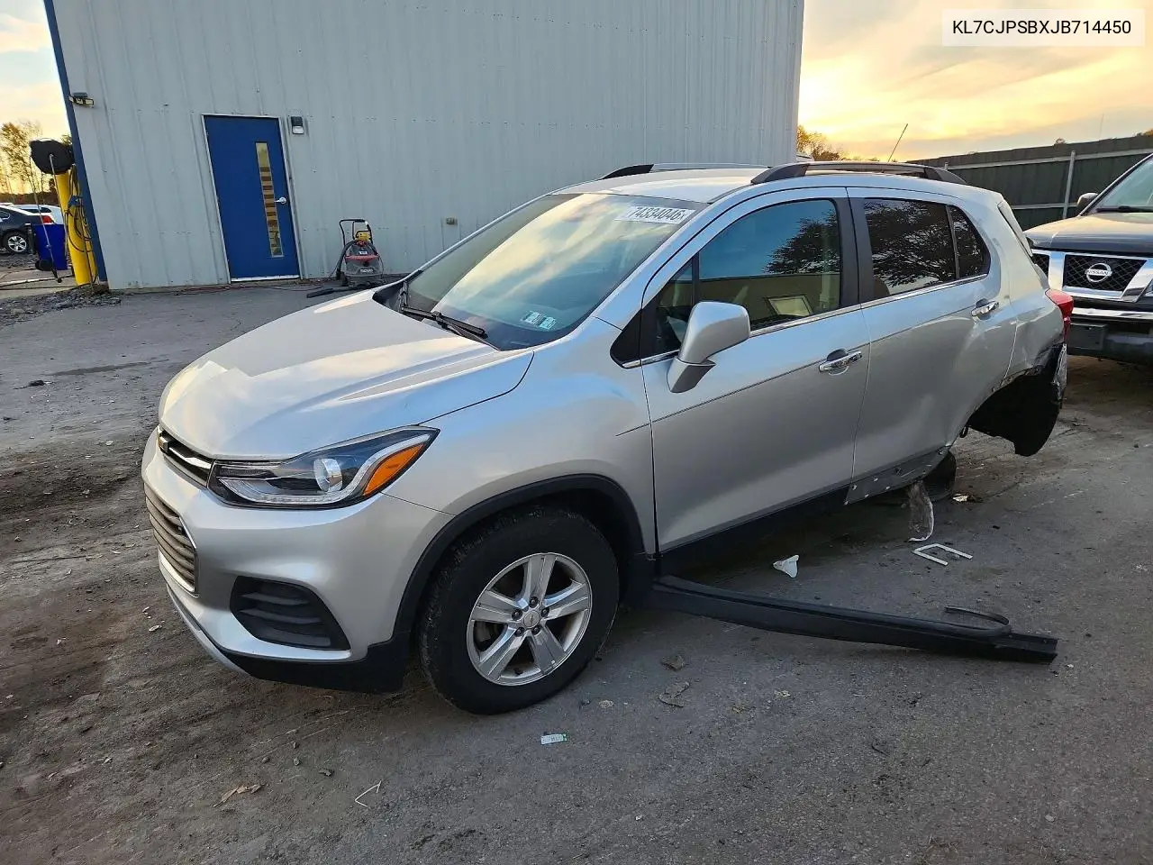 CHEVROLET TRAX 2018, VIN KL7CJPSBXJB714450