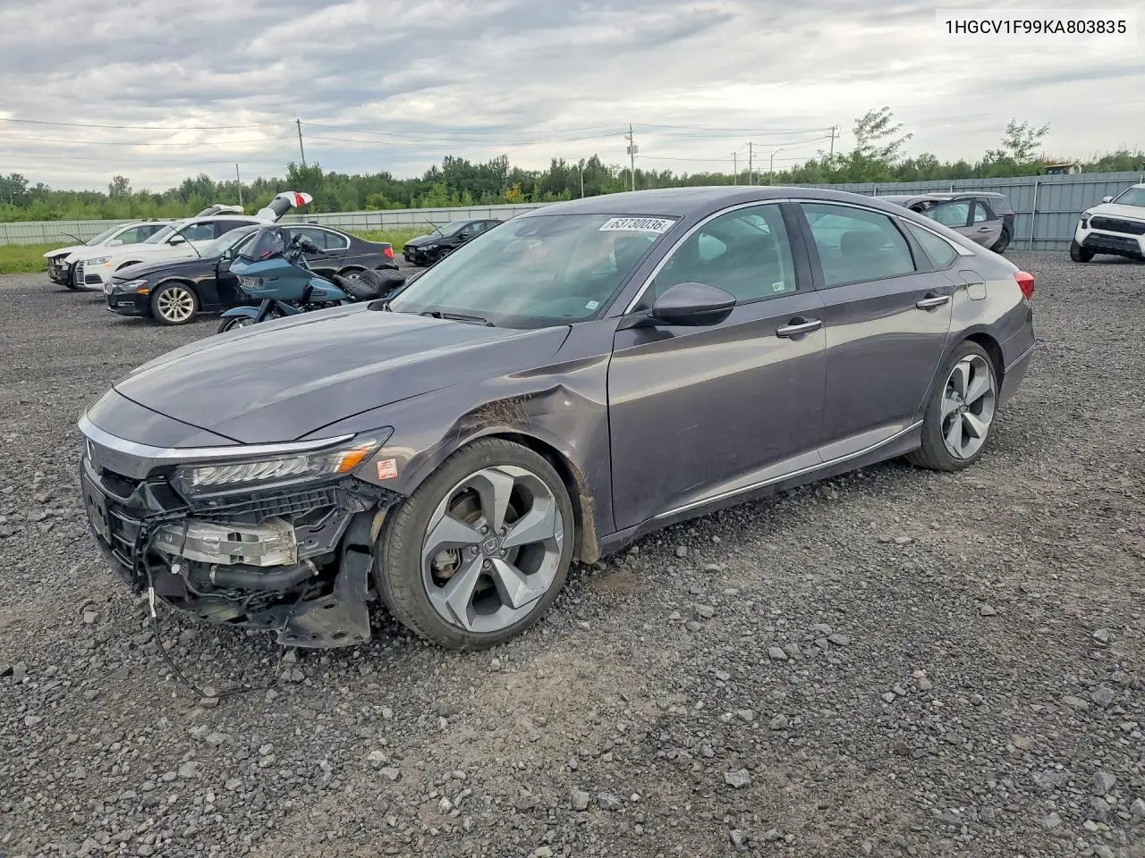 HONDA ACCORD 2019, VIN 1HGCV1F99KA803835