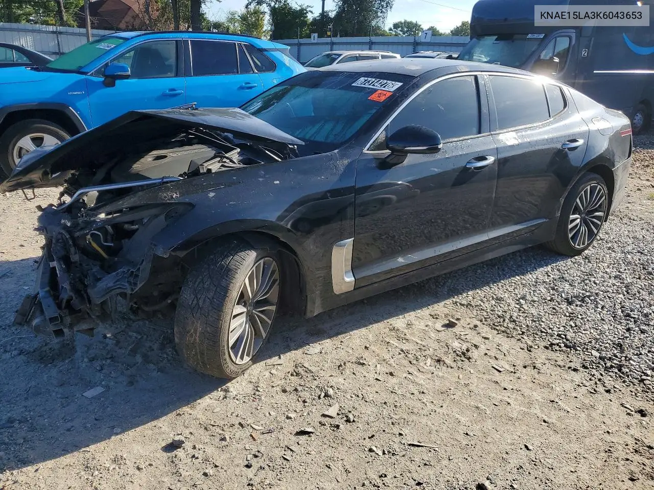 KIA STINGER 2019, VIN KNAE15LA3K6043653