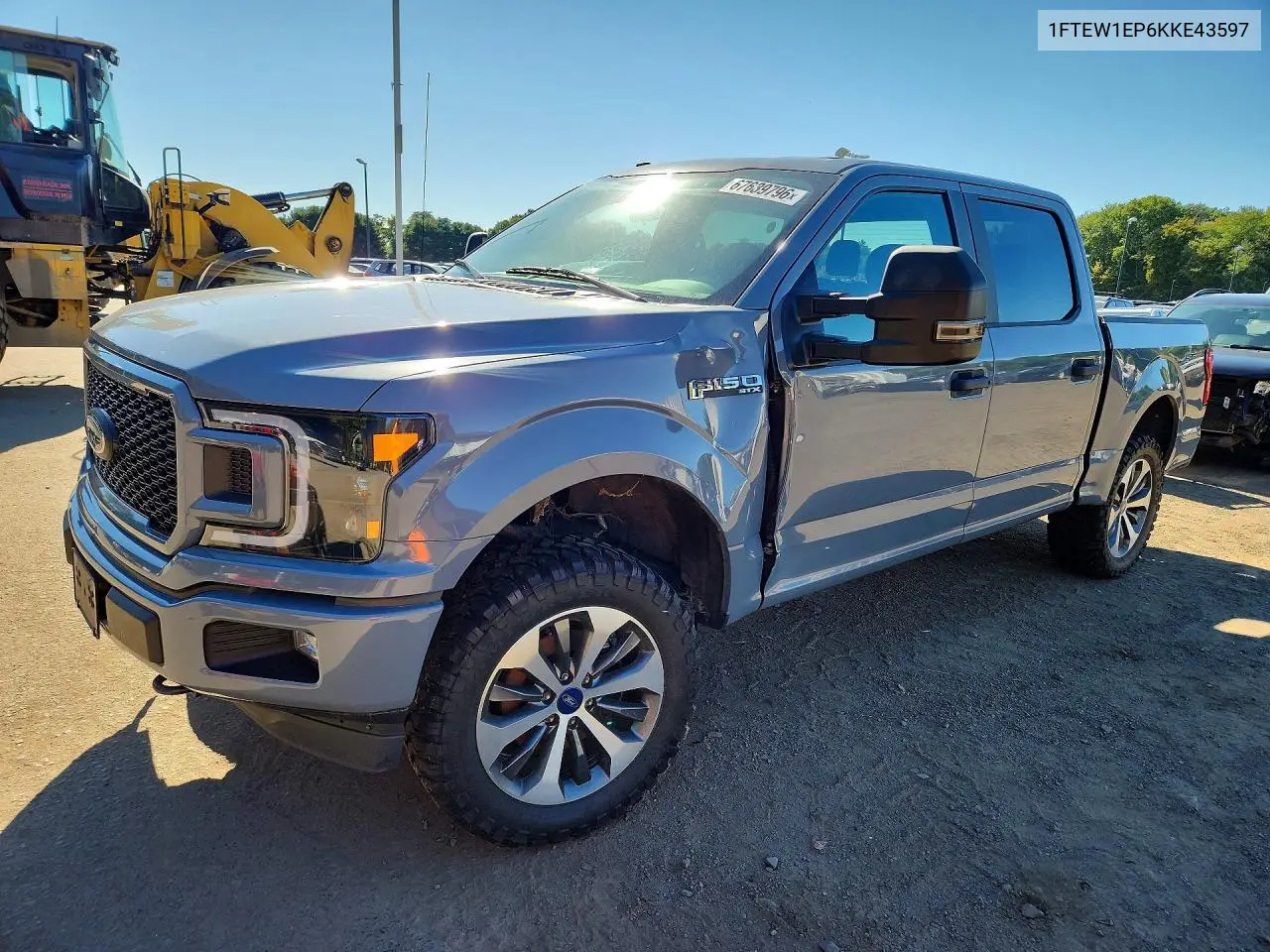 FORD F-150 2019, VIN 1FTEW1EP6KKE43597