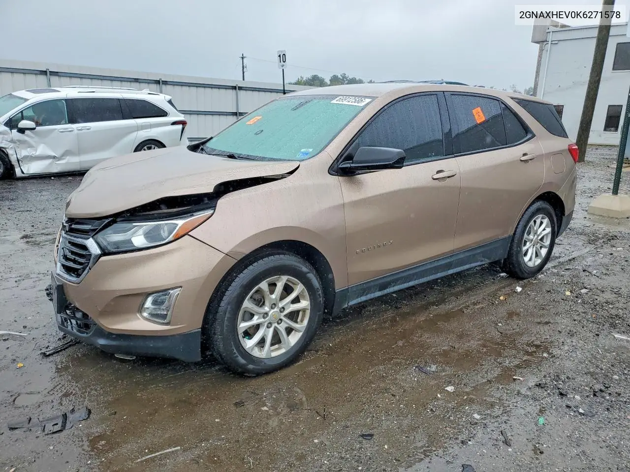 CHEVROLET EQUINOX 2019, VIN 2GNAXHEV0K6271578