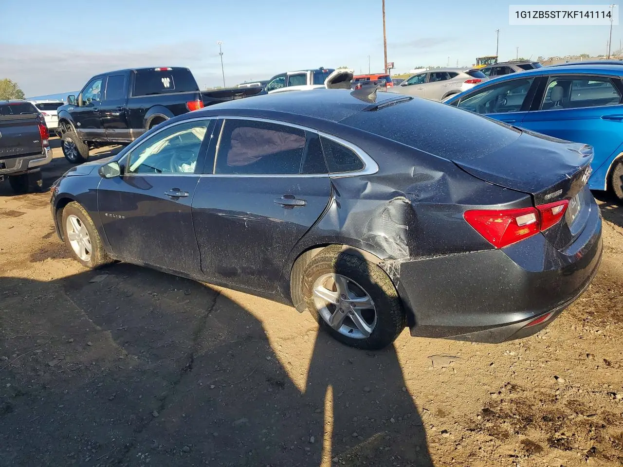 2019 CHEVROLET MALIBU VIN 1G1ZB5ST7KF141114 — фото 2