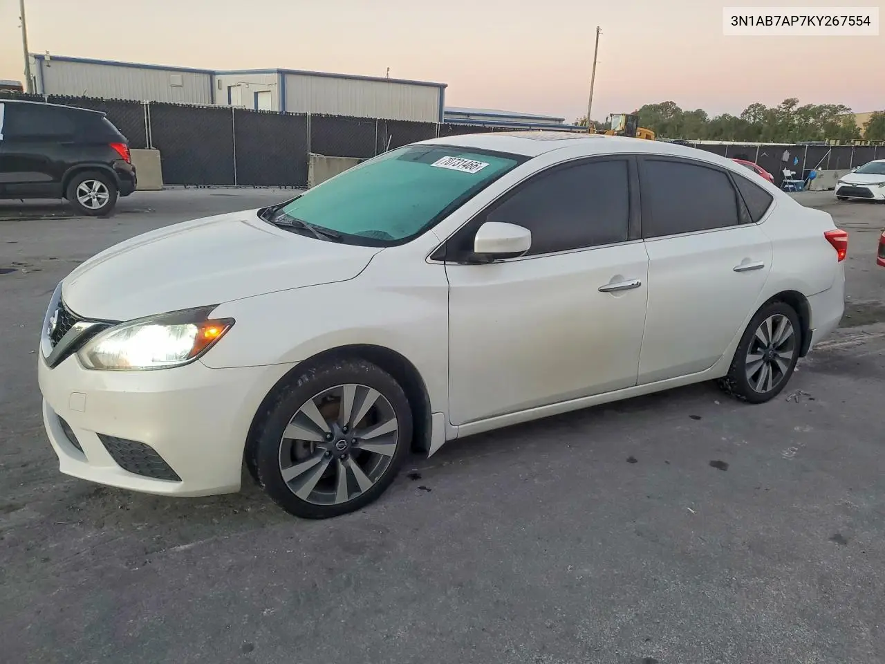 NISSAN SENTRA 2019, VIN 3N1AB7AP7KY267554