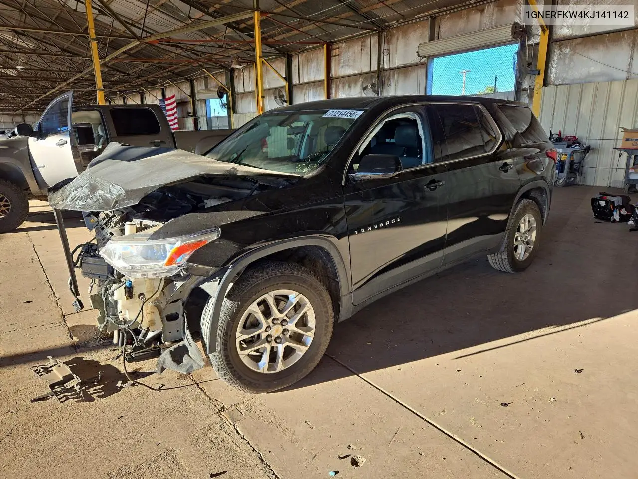CHEVROLET TRAVERSE 2019, VIN 1GNERFKW4KJ141142