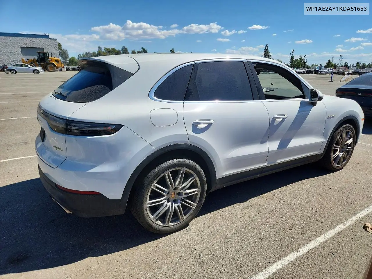 2019 PORSCHE CAYENNE VIN WP1AE2AY1KDA51653 — фото 3