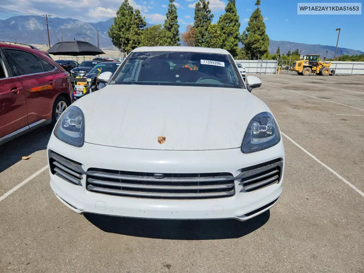 2019 PORSCHE CAYENNE VIN WP1AE2AY1KDA51653 — фото 5