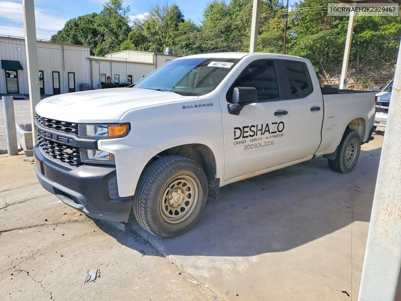 CHEVROLET SILVERADO 2019, VIN 1GCRWAEH2KZ329467