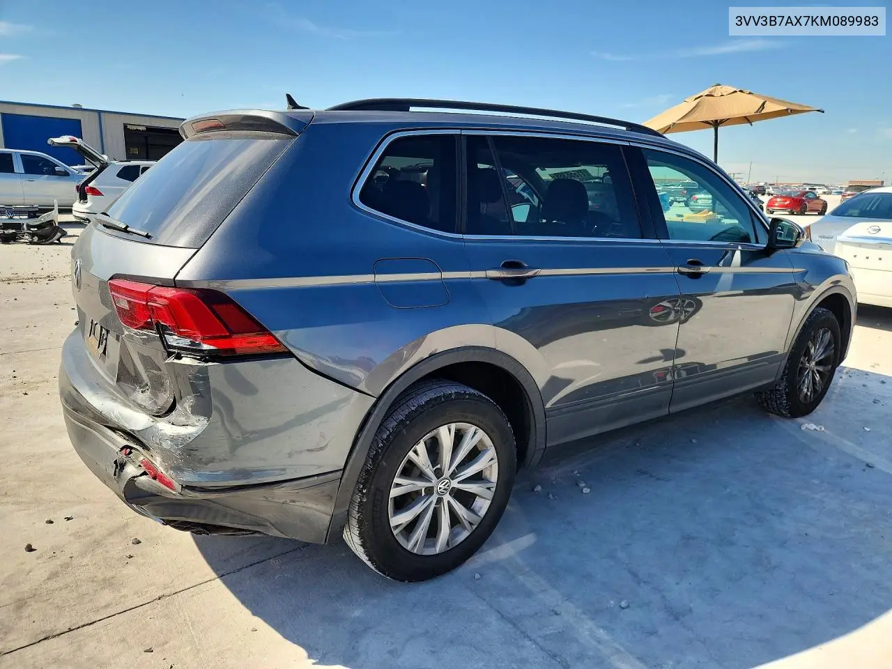 2019 VOLKSWAGEN TIGUAN VIN 3VV3B7AX7KM089983 — фото 3