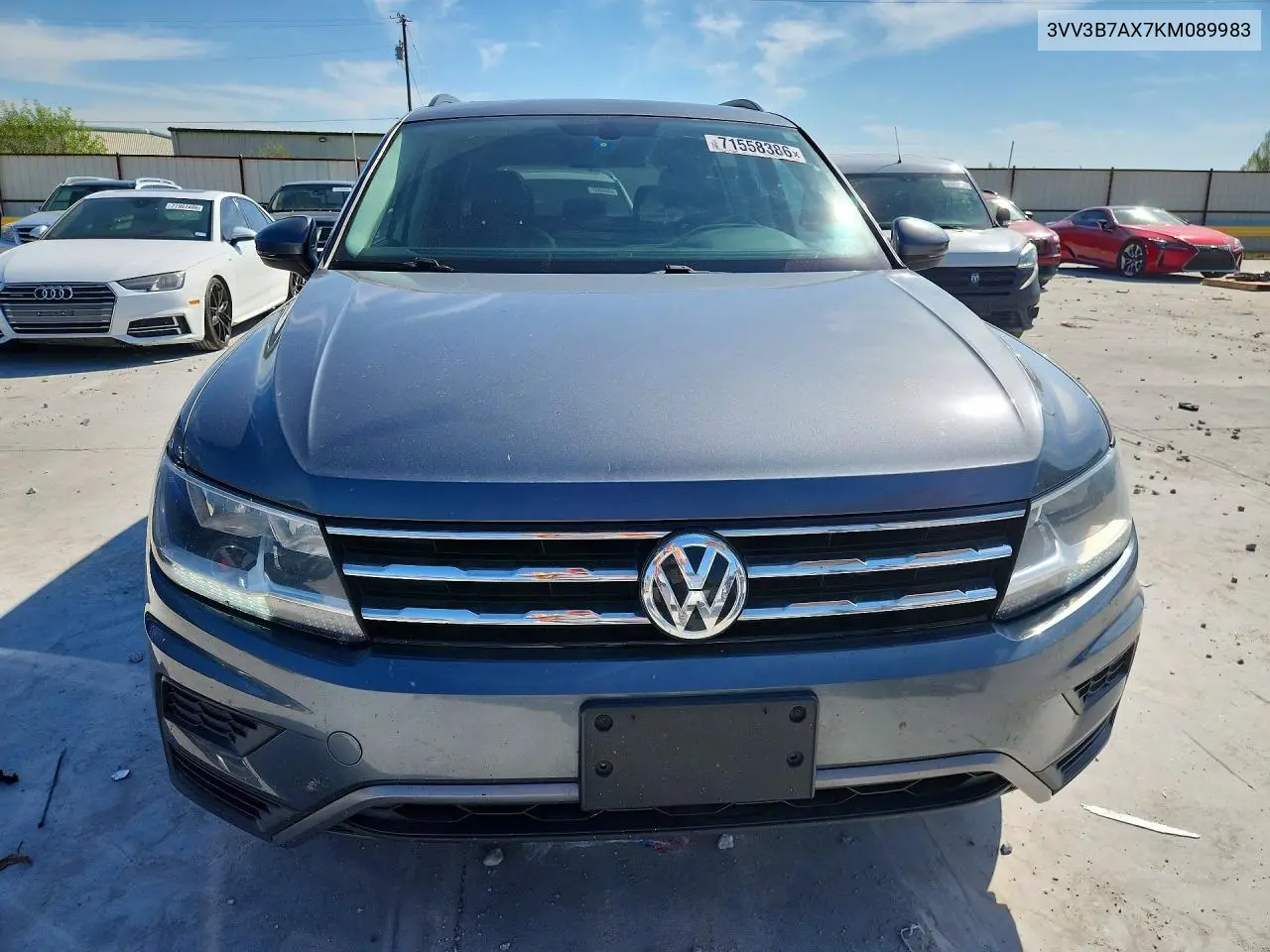 2019 VOLKSWAGEN TIGUAN VIN 3VV3B7AX7KM089983 — фото 5