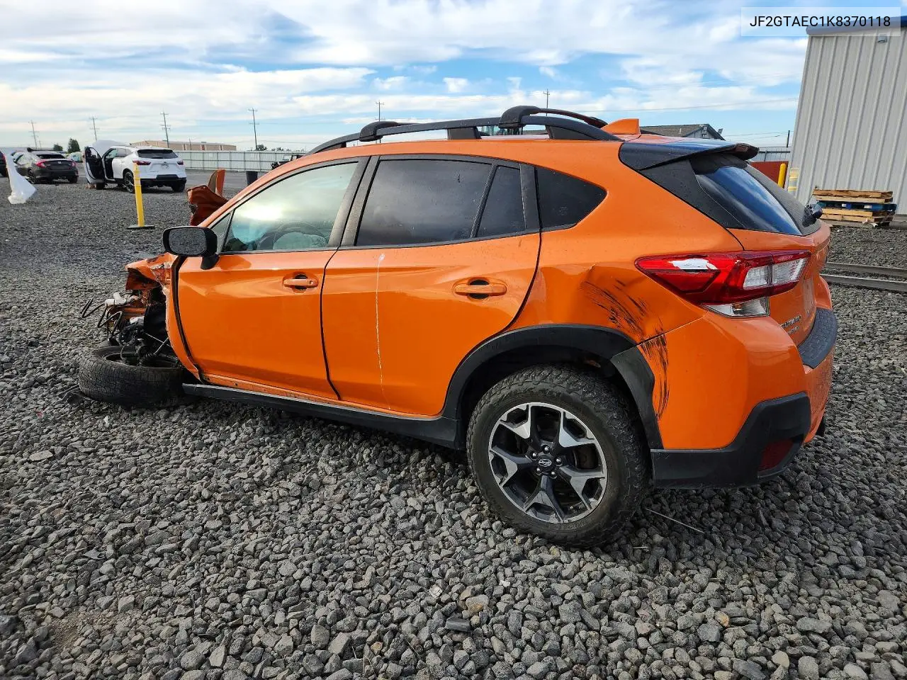 2019 SUBARU XV VIN JF2GTAEC1K8370118 — фото 2