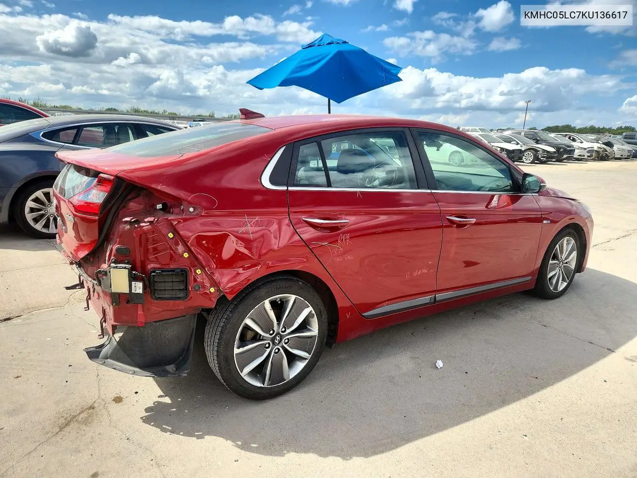 2019 HYUNDAI IONIQ VIN KMHC05LC7KU136617 — фото 3