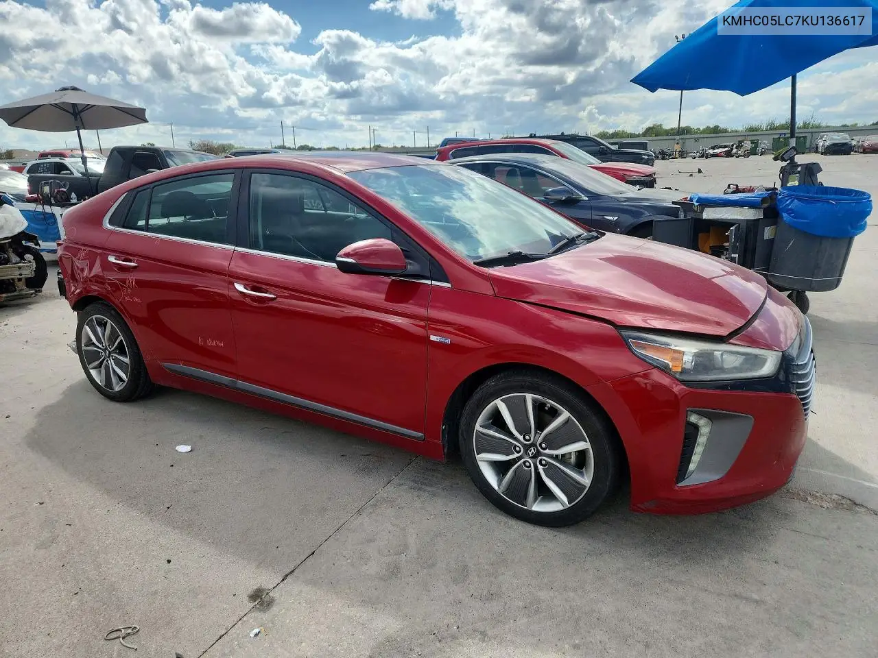 2019 HYUNDAI IONIQ VIN KMHC05LC7KU136617 — фото 4